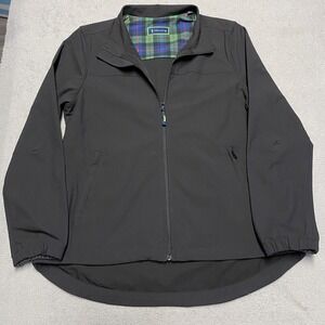 William Murray Wedge Jacket Womens Small Black Performance Golf Full Zip Pockets